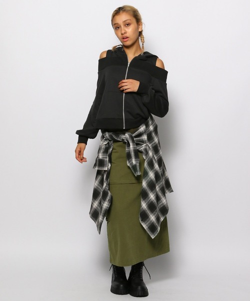 FOREVER 21（フォーエバー トゥエンティーワン）の「【2023AW】アソートチェックオーバーシャツ（シャツ/ブラウス・レディース・ネイビー/レッド/パープル/ブラック・FREE）」の9枚目の写真