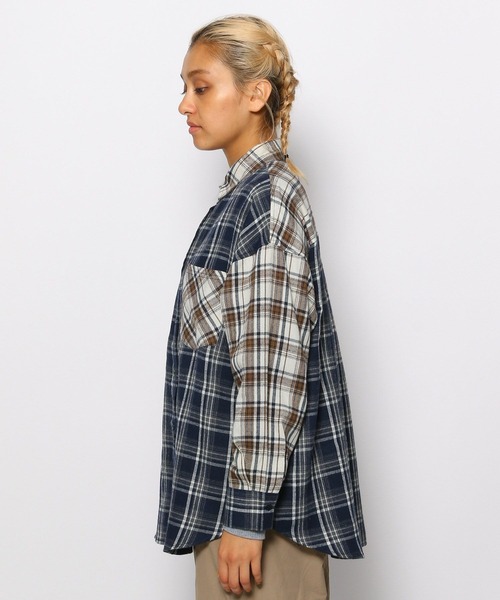 FOREVER 21（フォーエバー トゥエンティーワン）の「【2023AW】アソートチェックオーバーシャツ（シャツ/ブラウス・レディース・ネイビー/レッド/パープル/ブラック・FREE）」の19枚目の写真