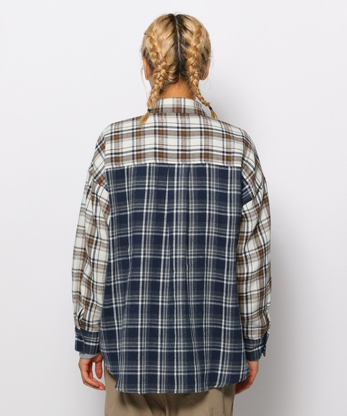 FOREVER 21（フォーエバー トゥエンティーワン）の「【2023AW】アソートチェックオーバーシャツ（シャツ/ブラウス・レディース・ネイビー/レッド/パープル/ブラック・FREE）」の20枚目の写真