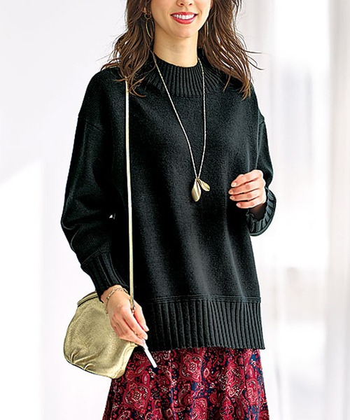 セール】洗える！バックスリットデザインニット（ニット/セーター