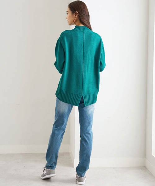 セール】洗える！バックスリットデザインニット（ニット/セーター