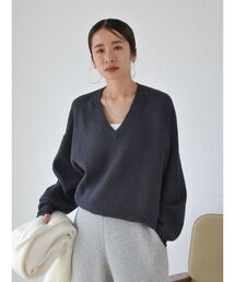 Ungrid | カシミヤ混スムースＶネックニット(ニット/セーター)