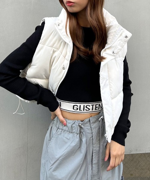 INGNI（イング）の「裾ロゴショート丈ニット（ニット/セーター・レディース・オフホワイト/チャコールグレー/その他/ブラック・M）」の13枚目の写真