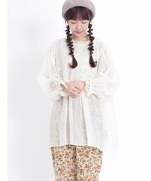 Samansa Mos2 | シアーチュニックブラウス(チュニック)