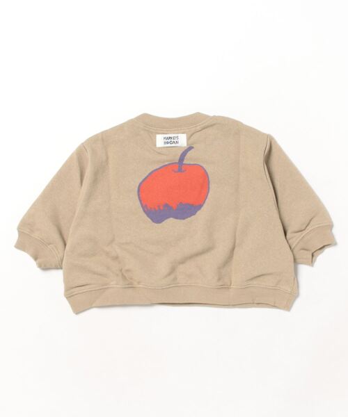 HOGAN RANCH WEAR（ホーガンランチウエア）の「ポケットひょっこりトレーナー/前後プリント（80～130cm）（スウェット・キッズ・ベージュ/ブラック/グレー/オフホワイト・80/90/95/100/110/120/130）」の5枚目の写真