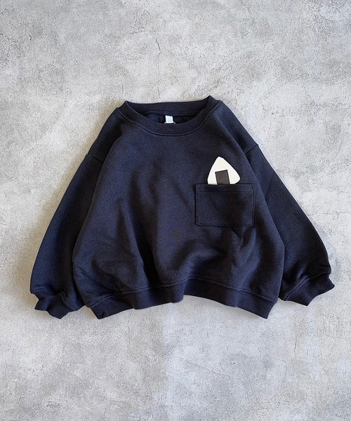 HOGAN RANCH WEAR（ホーガンランチウエア）の「ポケットひょっこりトレーナー/前後プリント（80～130cm）（スウェット・キッズ・ベージュ/ブラック/グレー/オフホワイト・80/90/95/100/110/120/130）」の10枚目の写真