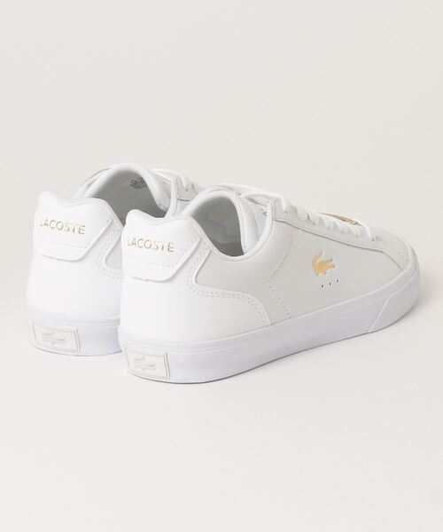 LACOSTE(ラコステ)の「LACOSTE/ラコステ スニーカー LEROND PRO 2223 1ASIA CFA 46CFA0037(スニーカー・レディース・ホワイト×ゴールド・24.0cm/23.0cm/24.5cm/23.5cm)」の2枚目の写真