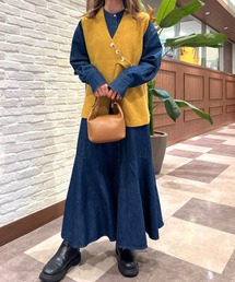 ｔｏｌｅｎｅ（トレネ）の「ルーズアシンメトリーニットベスト（ベスト）」