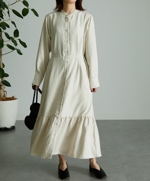 RANAN(ラナン)の「コーデュロイティアードシャツワンピ(ワンピース・レディース・ライトベージュ/ピンク・M/L/LL)」の21枚目の写真