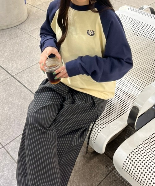 nemne store（ネンネストア）の「【低身長サイズあり】裏起毛ラグランスウェット（スウェット・レディース・クリーム/オートミール・SMALL/MEDIUM）」の7枚目の写真