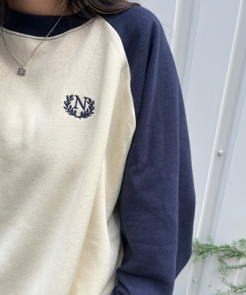 nemne store（ネンネストア）の「【低身長サイズあり】裏起毛ラグランスウェット（スウェット・レディース・クリーム/オートミール・SMALL/MEDIUM）」の8枚目の写真