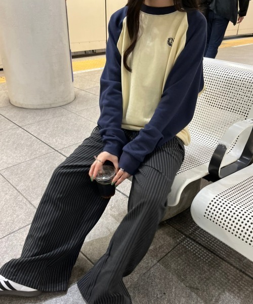 nemne store（ネンネストア）の「【低身長サイズあり】裏起毛ラグランスウェット（スウェット・レディース・クリーム/オートミール・SMALL/MEDIUM）」の9枚目の写真