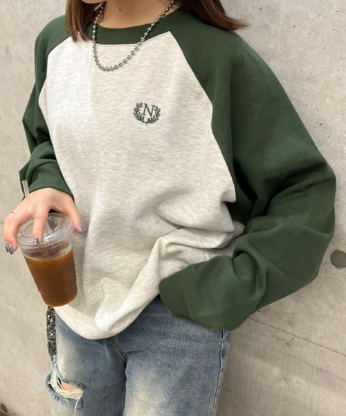 nemne store（ネンネストア）の「【低身長サイズあり】裏起毛ラグランスウェット（スウェット・レディース・クリーム/オートミール・SMALL/MEDIUM）」の13枚目の写真