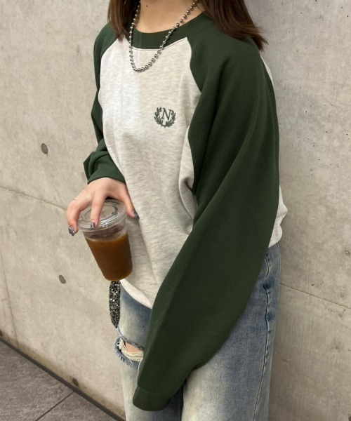 nemne store（ネンネストア）の「【低身長サイズあり】裏起毛ラグランスウェット（スウェット・レディース・クリーム/オートミール・SMALL/MEDIUM）」の12枚目の写真