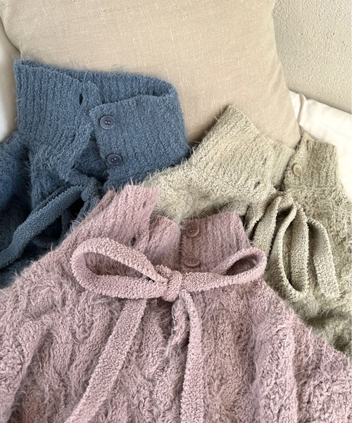 Olu.（オルドット）の「2wayモールケーブルニットワンピース（ニット