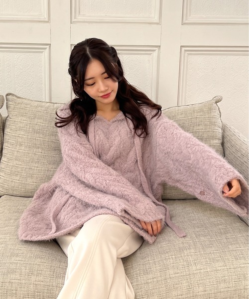 Olu.（オルドット）の「2wayモールケーブルニットワンピース（ニット