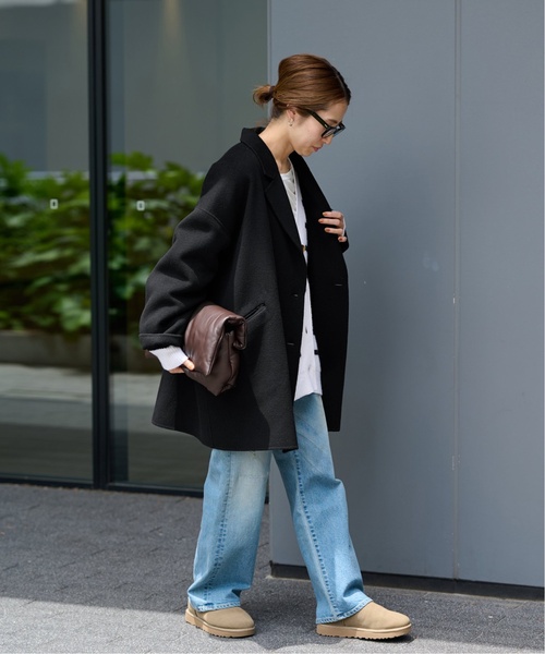 FRAMeWORK(フレームワーク)の「≪追加≫ハミルトンリバーテーラードコート2(その他アウター・レディース・ブラック/キャメル・38/36)」の4枚目の写真