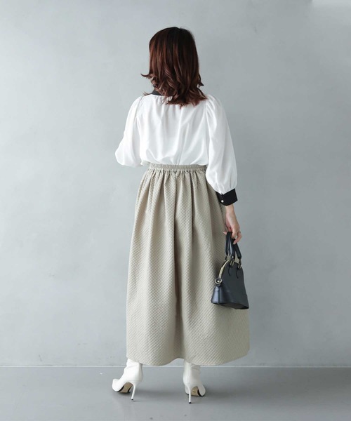 cawaii(カワイイ)の「ポコポコキルティングロングスカート(スカート・レディース・グリーン/ブラック/グレー系その他・FREE)」の18枚目の写真