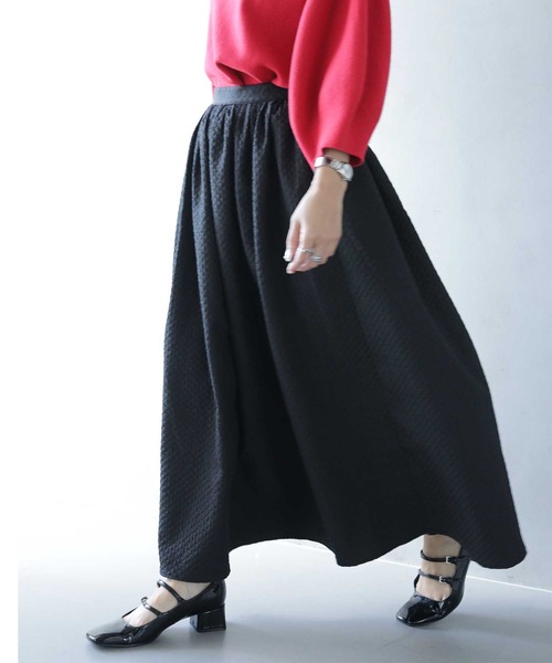 cawaii(カワイイ)の「ポコポコキルティングロングスカート(スカート・レディース・グリーン/ブラック/グレー系その他・FREE)」の9枚目の写真