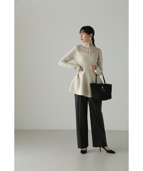 JILL STUART(ジルスチュアート)の「◆フォールドロゴトート(小)(トートバッグ・レディース・ホワイト/ブラック・フリ-)」の5枚目の写真