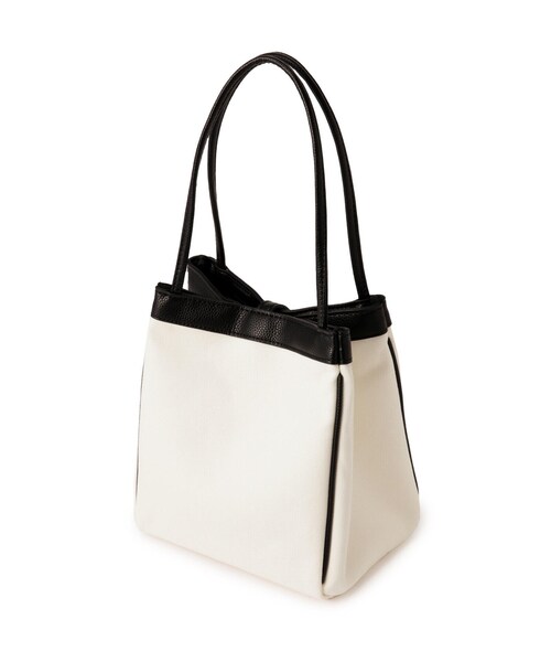 JILL STUART(ジルスチュアート)の「◆フォールドロゴトート(小)(トートバッグ・レディース・ホワイト/ブラック・フリ-)」の8枚目の写真