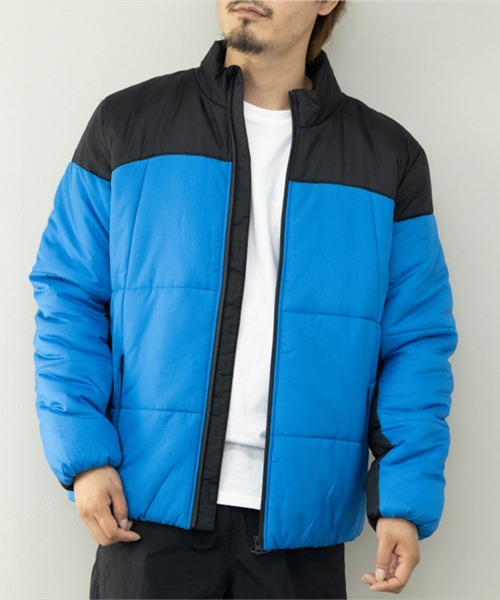 STYLEBLOCK(スタイルブロック)の「デュスポ中綿切替ブルゾン(ダウンジャケット/コート・メンズ・グレイッシュベージュ/チャコール/レッド/イエロー/ホワイト/ブルー・M/L)」の5枚目の写真