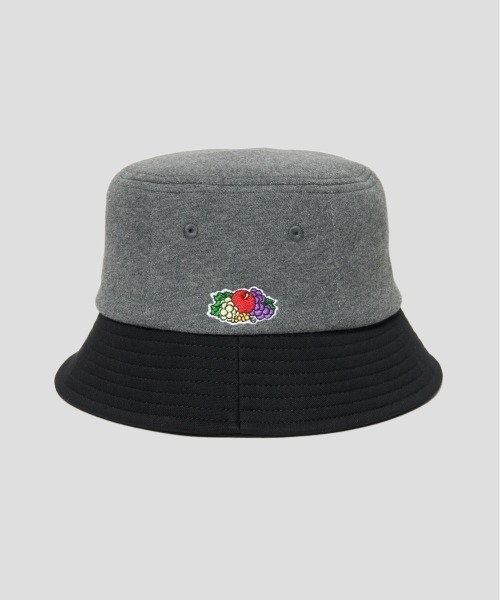 Design Tshirts Store graniph（デザイン　ティーシャツ　ストア　グラニフ）の「FRUIT OF THE LOOM× graniph LAMCHP SWEAT BUCKET HAT（ハット・メンズ・チャコール・FREE）」の2枚目の写真