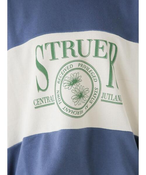 ehka sopo（エヘカソポ）の「ロゴ配色スウェット（Tシャツ/カットソー・レディース・ブルー/グレー/プラム/キナリ・F）」の6枚目の写真