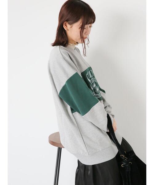 ehka sopo（エヘカソポ）の「ロゴ配色スウェット（Tシャツ/カットソー