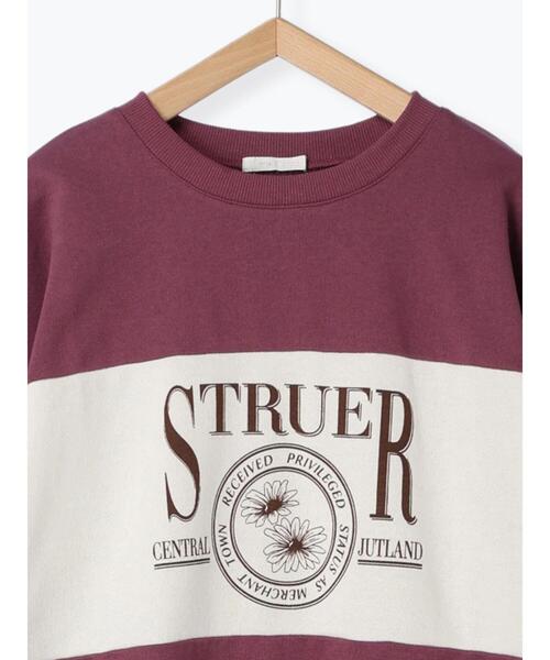 ehka sopo（エヘカソポ）の「ロゴ配色スウェット（Tシャツ/カットソー・レディース・ブルー/グレー/プラム/キナリ・F）」の9枚目の写真