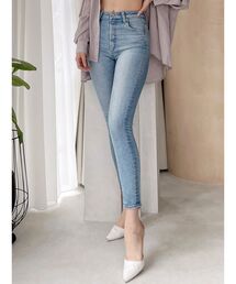 GYDA | ハイウエストワンウォッシュスキニーパンツ(デニムパンツ)