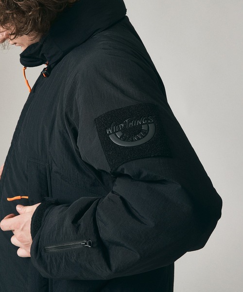 WILD THINGS ワイルドシングス フード付き コート 黒 Mサイズ WILD THINGS ワイルドシングス WILDTHINGS コート シンサレート
