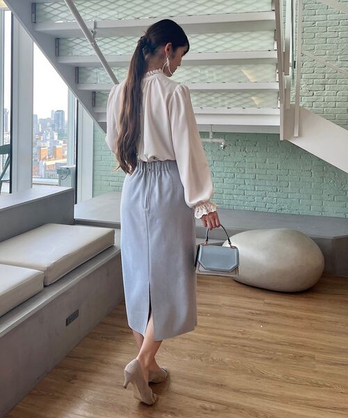 couture brooch（クチュールブローチ）の「◆【2024春新作】【前後2WAY】エンブロレースブラウス（シャツ/ブラウス・レディース・オフホワイト/ブラック/ライトグレー/ピンク・36/38/40/42）」の13枚目の写真