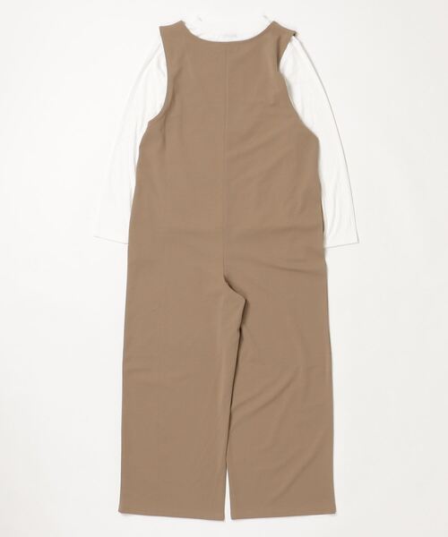 NAVY（ネイビー）の「NAVY 高身長向け インナー付きサロペット アンサンブル（サロペット/オーバーオール・レディース・ブラック/ネイビー/ベージュ・フリー）」の13枚目の写真