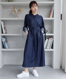 LADYMADE | ターンバックロングシャツワンピース(シャツワンピース)