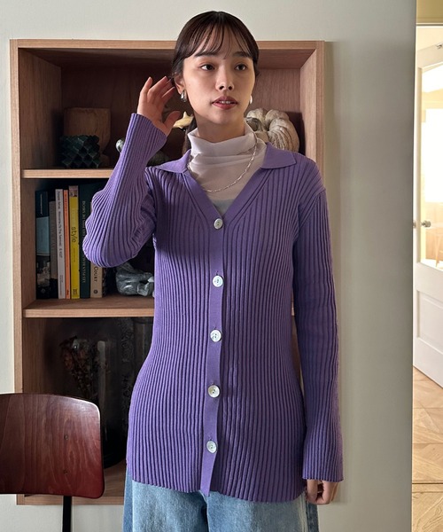 【11月14日(火)20:00〜 販売開始】襟付きリブニット｜WITH COLLAR RIB KNIT