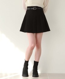 ハイウエストプリーツミニスカート
