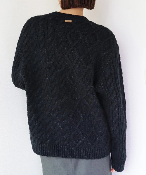 ooju（オージュ）の「【ooju】アシンメトリーニット（レディース