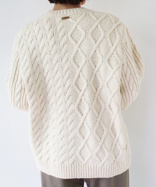 ooju（オージュ）の「【ooju】アシンメトリーニット（レディース