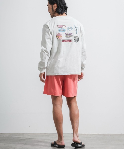OFFSHORE(オフショア)の「OLD GRAPHIC L/S TEE/オールドサーフグラフィックロングスリーブティ(Tシャツ/カットソー・メンズ・グレー/ブラウン・XL/L/M/S)」の5枚目の写真