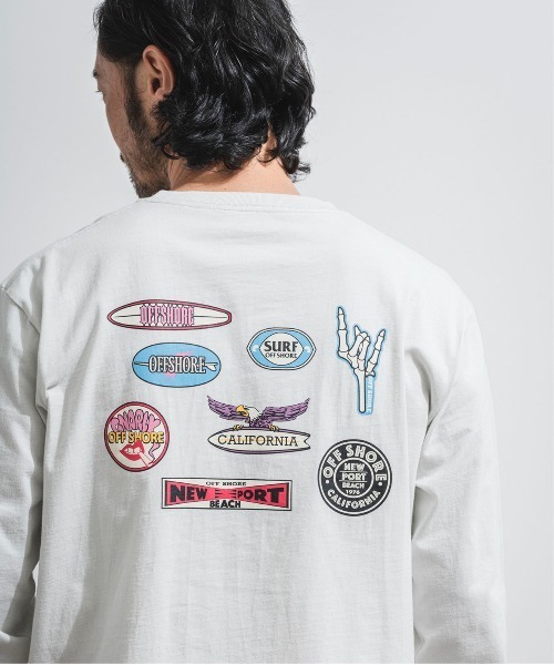 OFFSHORE(オフショア)の「OLD GRAPHIC L/S TEE/オールドサーフグラフィックロングスリーブティ(Tシャツ/カットソー・メンズ・グレー/ブラウン・XL/L/M/S)」の10枚目の写真