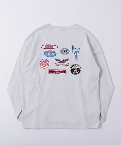 OFFSHORE(オフショア)の「OLD GRAPHIC L/S TEE/オールドサーフグラフィックロングスリーブティ(Tシャツ/カットソー・メンズ・グレー/ブラウン・XL/L/M/S)」の13枚目の写真