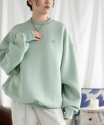 英文字刺繍ビッグシルエットエアスウェット