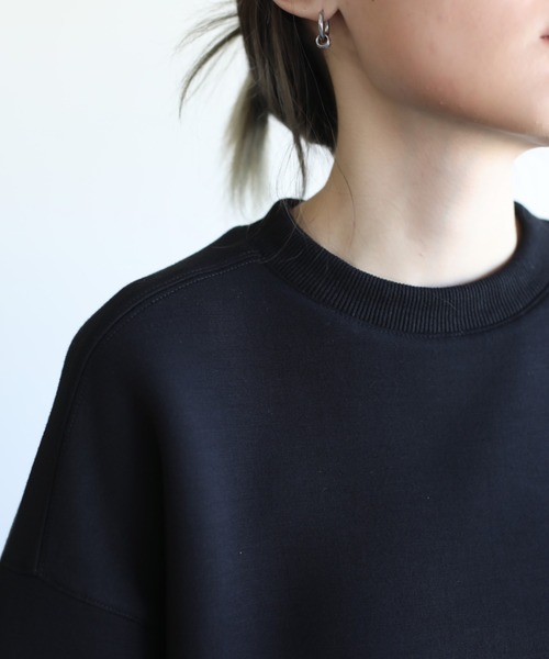 aimoha(アイモハ)の「英文字刺繍ビッグシルエットエアスウェット(スウェット・レディース・ブラック/ライトグレー/ベージュ/ライトグリーン/ネイビー・FREE)」の19枚目の写真