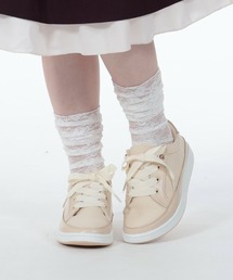 リボン×スカラップスニーカー