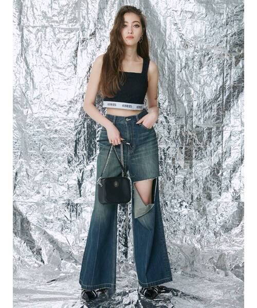 EVRIS（エヴリス）の「SUNNYダブルショルダーBAG（ショルダーバッグ・レディース・ホワイト/シルバー/ゴールド/ピンク/ゴールド系その他・FREE）」の7枚目の写真