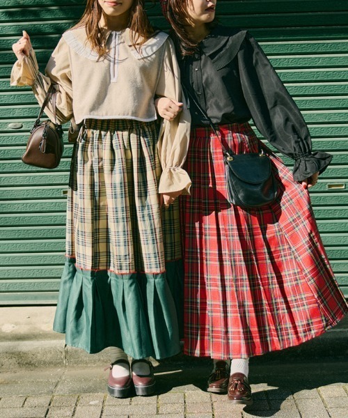 kutir（クティール）の「【クティールとレトロ】セットアップ着用可　サイドリボンアソートベスト（ベスト・レディース・ネイビー/モカ/ダークブルー/ベージュ・FREE）」の6枚目の写真