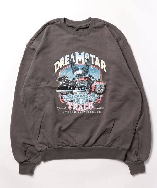 THISIS（ディスイズ）の「先染め 裏毛 プリント スウェット レディース（スウェット・レディース・チャコール/グレー系その他2/ブラック系その他/ブラック/ブラック系その他2/グレー系その他・MEDIUM/LARGE/X-LARGE）」の10枚目の写真