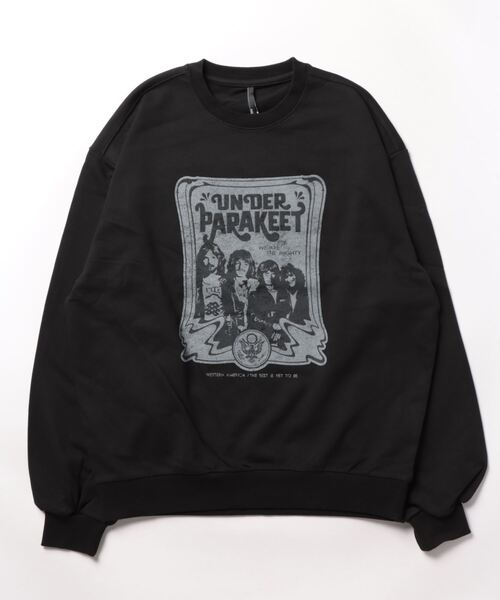 THISIS（ディスイズ）の「先染め 裏毛 プリント スウェット レディース（スウェット・レディース・チャコール/グレー系その他2/ブラック系その他/ブラック/ブラック系その他2/グレー系その他・MEDIUM/LARGE/X-LARGE）」の9枚目の写真