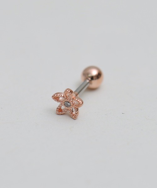 tone(トーン)の「【Peony/ピオニー】/サージカルステンレス316L ビジューフラワースタッドピアス(ピアス(片耳用)・レディース・ピンクゴールド/シルバー/ゴールド・FREE)」の11枚目の写真